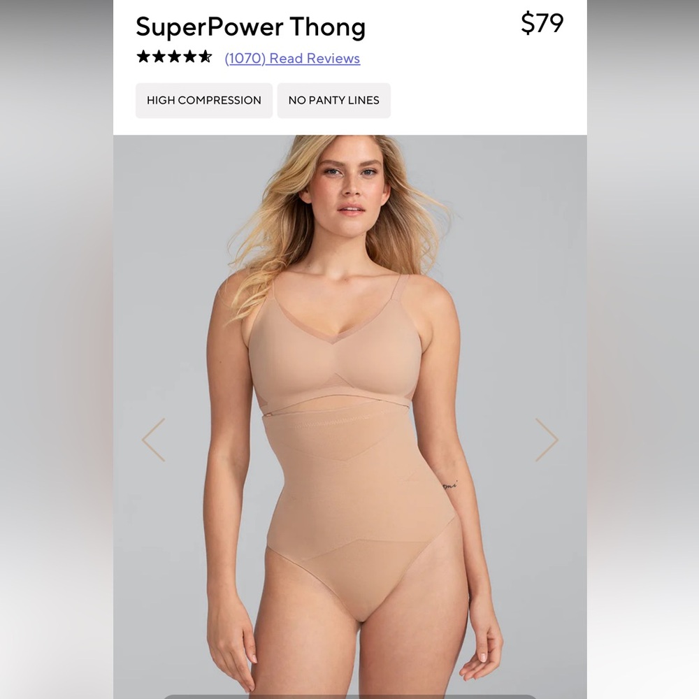 Honeylove SuperPower Thong in Sand